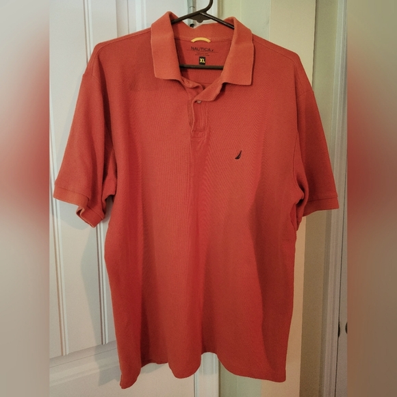 Men's XL Orange Nautica Polo Shirt - Picture 1 of 3